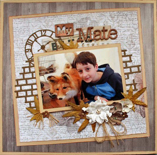 My Mate - single page - Paper Roses Scrapbooking