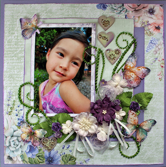 Zoe - single page - Paper Roses Scrapbooking