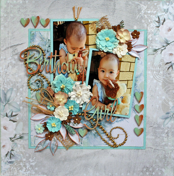 Birthday Girl - single page - Paper Roses Scrapbooking